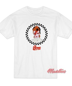 David Bowie Aladdin Sane Checkered T-Shirt