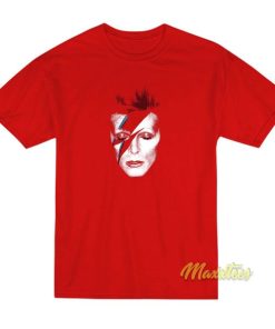 David Bowie Aladdin Sane Red Bolt T-Shirt