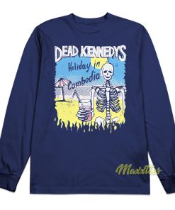 Dead Kennedys Holiday in Cambodian Skeleton Long Sleeve Shirt