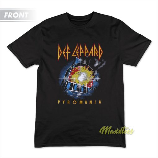 Def Leppard Pyromania Arson Oriented 1983 T-Shirt