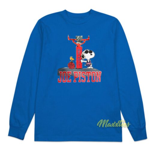 Detroit Joe Pistons Snoopy Long Sleeve Shirt