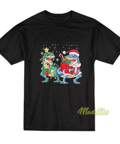 Dinosaur Christmas T Rex T-Shirt