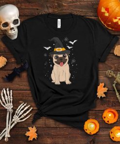 Pug Witch Halloween Dog Puppy Outfit Costume Trick or Treat T Shirt