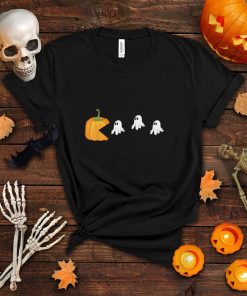 Pumpkin Eat Ghost Video Game Funny Gaming Halloween Gifts T Shirt