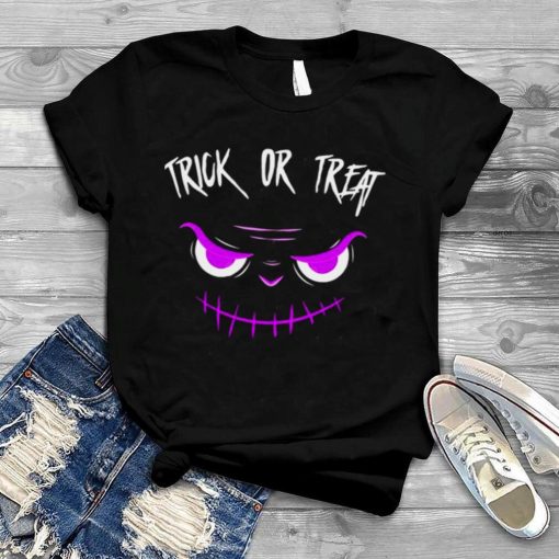 Purple Face Trick Or Treat Halloween shirt