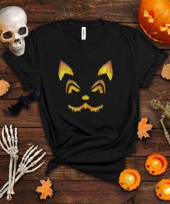 Scary Evil Cat Face T Shirt Kitten Lover Halloween Shirt