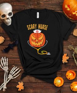 Scary Nurse Halloween Pumpkin Easy Costume Trick Or Treat T Shirt