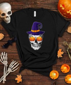 Scary Skull Halloween Costume Witch Hat Pumpkin Glasses T Shirt