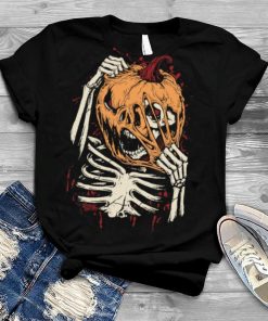 Skeleton Pumpkinhalloween shirt