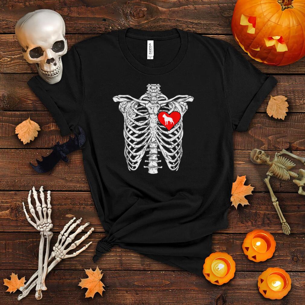 Skeleton Rib Cage Boston Terrier Dog Halloween Costume T Shirt Skeleton Rib Cage Boston Terrier Dog Halloween Costume T Shirt