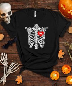 Skeleton Rib Cage Greyhound Dog Halloween Costume T Shirt