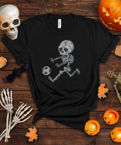 Skeleton Soccer Halloween Boys Girls Kids Men T Shirt