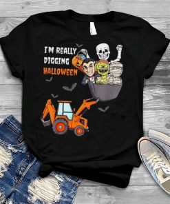 Skeleton zombie I’m really digging halloween shirt