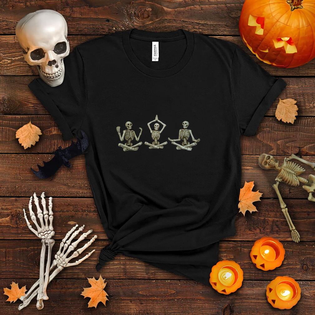 Skeletons Yoga Halloween Meditation Skeleton Yoga Poses T Shirt Skeletons Yoga Halloween Meditation Skeleton Yoga Poses T Shirt