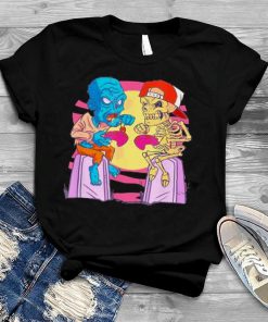 Skull And Zombie Gamer Halloween Shirt
