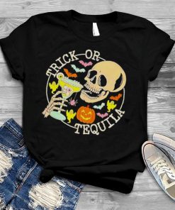 Skull Trick Or Tequila Halloween Shirt