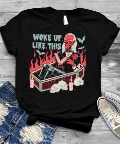 Skull woke up like this Halloween shirt