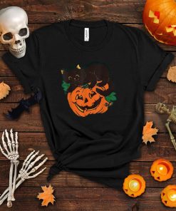 Spooky Black Cat Halloween Pumpkin Cats Jack O Lantern T T Shirt