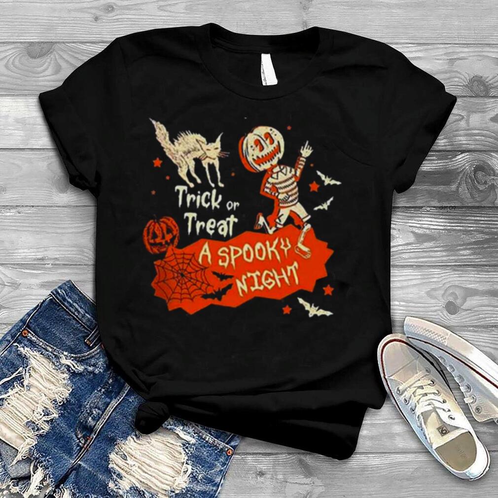 Spooky Halloween Horror Nights Trick R Treat Skeleton Pumpkin Shirt Spooky Halloween Horror Nights Trick R Treat Skeleton Pumpkin Shirt