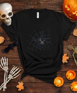 Spooky Spider Waiting in the Web Halloween Costume T Shirt