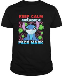 Stitch keep calm and wear a face mask covid 19 shirt