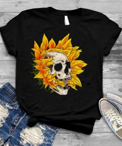 Sunflower Skull Halloween shirt