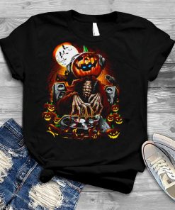 The Dead Dj Funny Halloween Pumpkin Head shirt