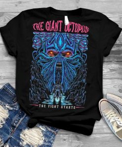 The Giant Octopus The Fight Starts Halloween Giant Monsters Dark 2023 Shirt