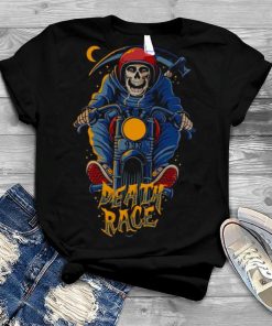 The Grim Reaper Riding Bike To Halloween shirt