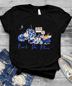 The Peanuts Chracters Great Pumpkin Back The Blue Charlie Brown Halloween Tee Shirt