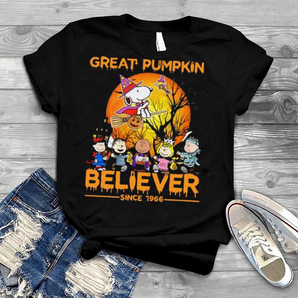 The Peanuts Snoopy Great Pumpkin Believer Since 1966 Charlie Brown Halloween Shirt The Peanuts Snoopy Great Pumpkin Believer Since 1966 Charlie Brown Halloween Shirt