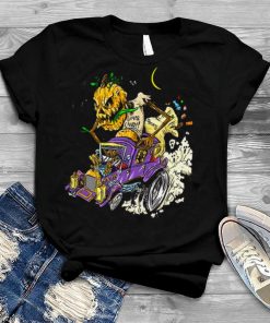 The Pumpkin Riding Halloween Hot Rod shirt