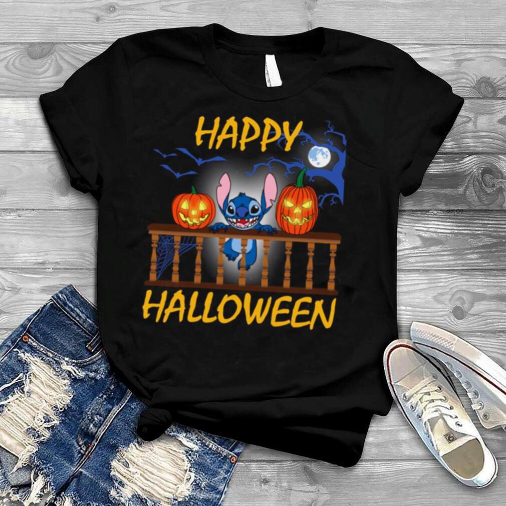 The Stitch And Pumkin Light Happy Halloween shirt The Stitch And Pumkin Light Happy Halloween shirt