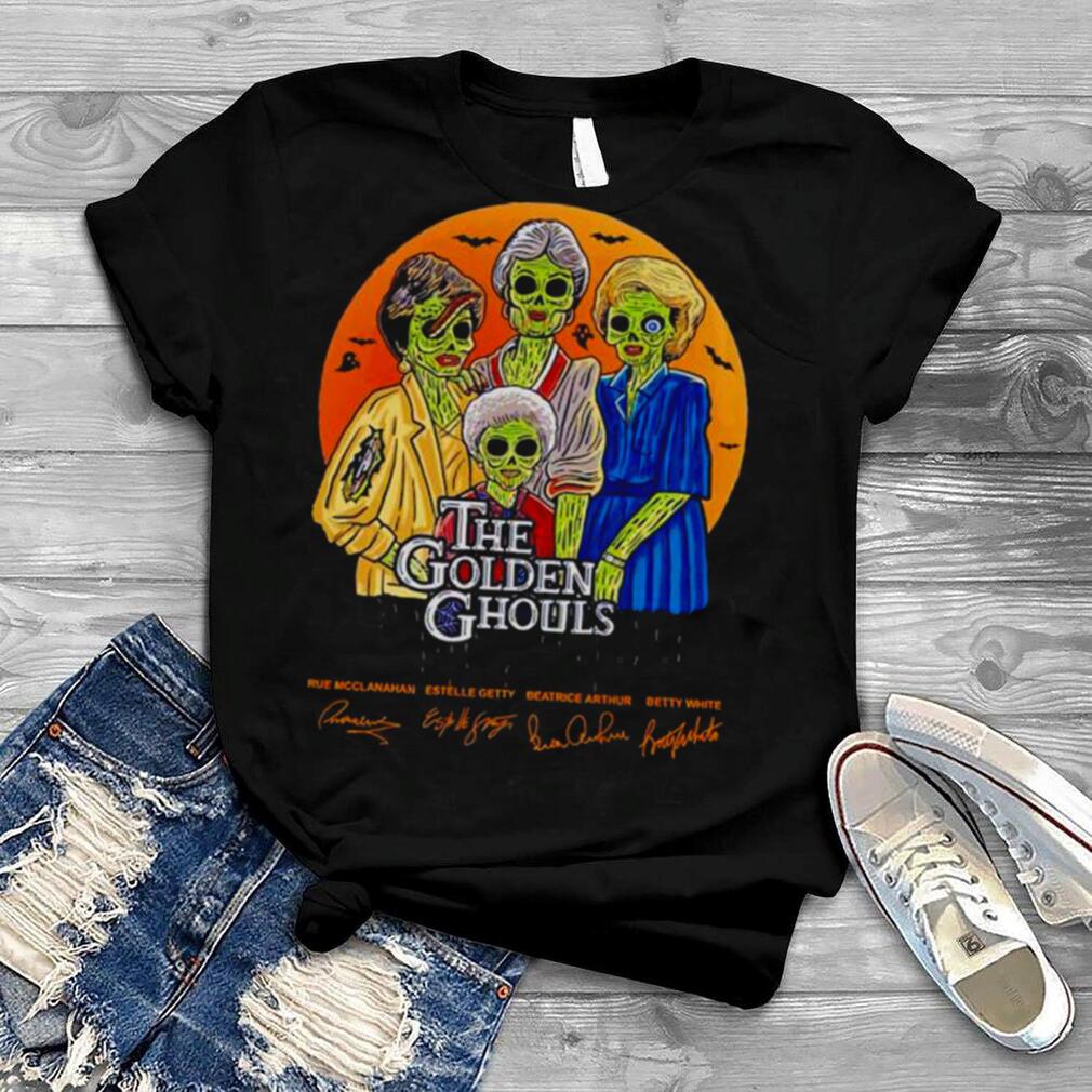 The golden ghouls Golden girls Halloween signatures shirt The golden ghouls Golden girls Halloween signatures shirt