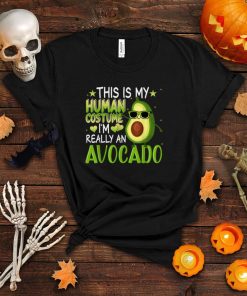 This Is My Human Costume Avocado Funny Halloween Fruit Vegan T Shirt