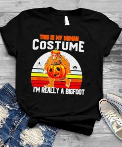 This Is My Human Costume Bigfoot Halloween 2022 Vintage Shirt