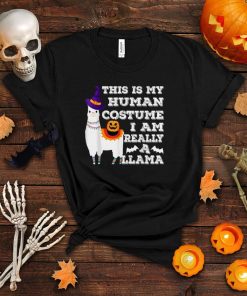 This is my Human Costume I’m really a Llama Shirt Halloween T Shirt
