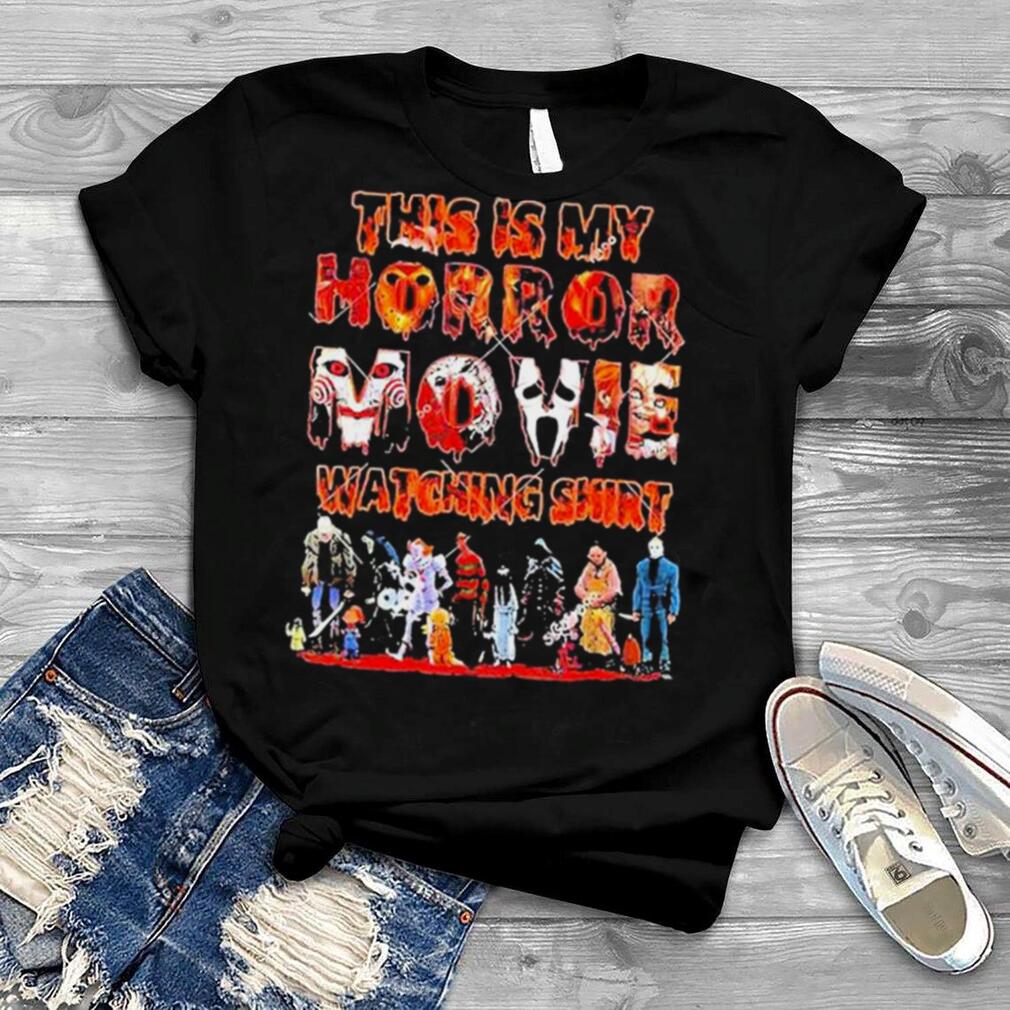 This is my horror movie watching halloween movie characters group 2023 season T shirt This is my horror movie watching halloween movie characters group 2023 season T shirt