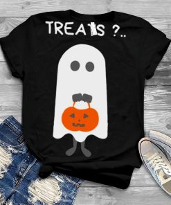 Treats Please Cute Ghost Funny Halloween shirt