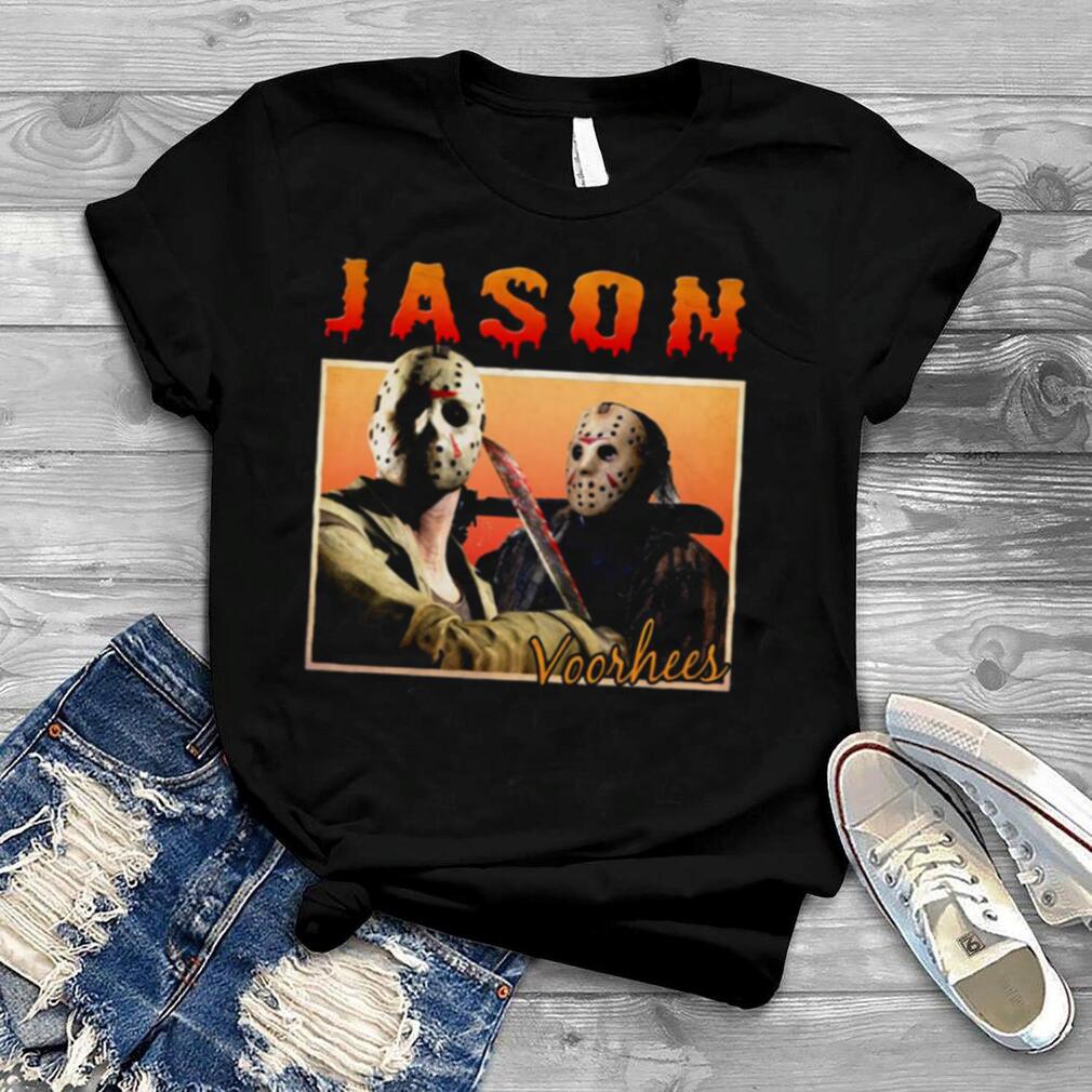 Two Images Jason Voorhees Art Friday Christmas Halloween shirt Two Images Jason Voorhees Art Friday Christmas Halloween shirt