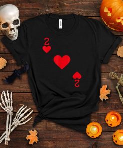 Two of Hearts Costume T Shirt Halloween Deck of Cards