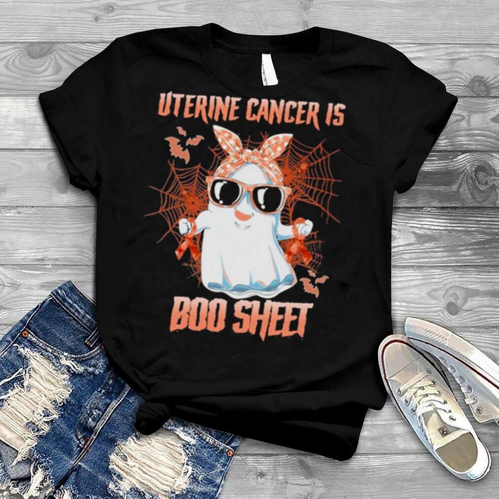 Uterine Cancer is Boo sheet Happy Halloween shirt Uterine Cancer is Boo sheet Happy Halloween shirt