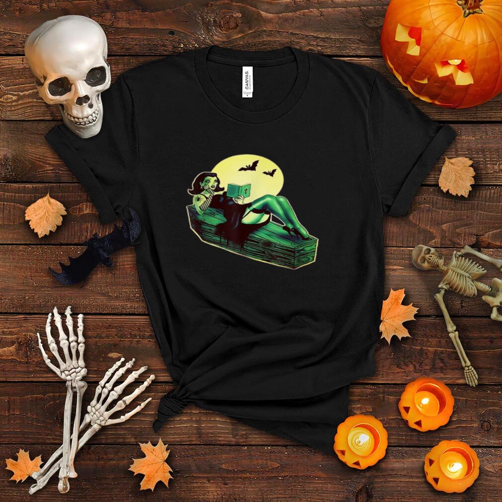 Vampire Pin Up Girl Halloween T Shirt Vampire Pin Up Girl Halloween T Shirt
