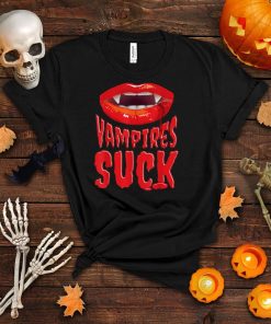 Vampires Suck TShirt Bloodsucking Mouth Halloween Costume
