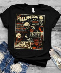 Vintage Horror Movie Poster Terror Old Time Halloween shirt
