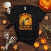 Vintage My Broom Broke So I Became A Firefighter Halloween T Shirt