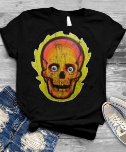 Vintage Skull Skeleton Cut Out Halloween shirt