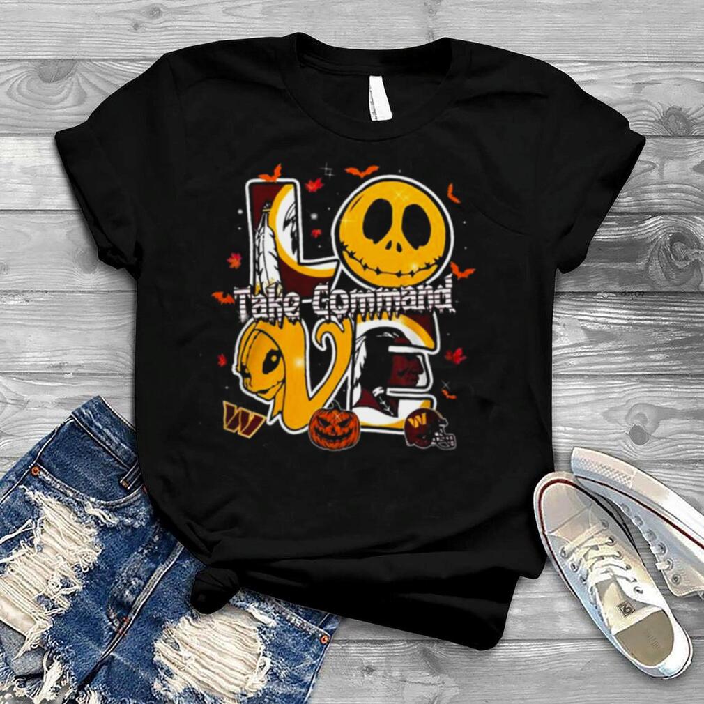 Washington Commanders Love Take Command Halloween Shirt Washington Commanders Love Take Command Halloween Shirt