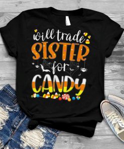 Will Trade Sister For Candy Matching Halloween Sibling Boys T Shirt