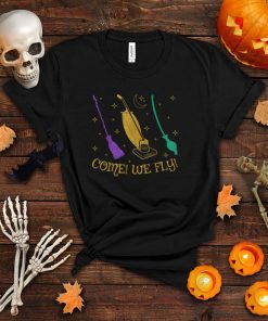 Witch Come We Fly Broom Vacuum Halloween T Shirt